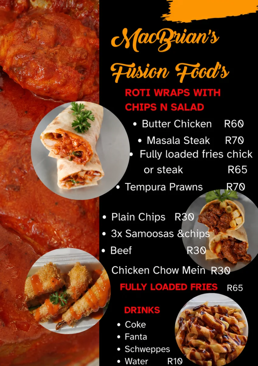 MacBrian's Fusion Foods dish